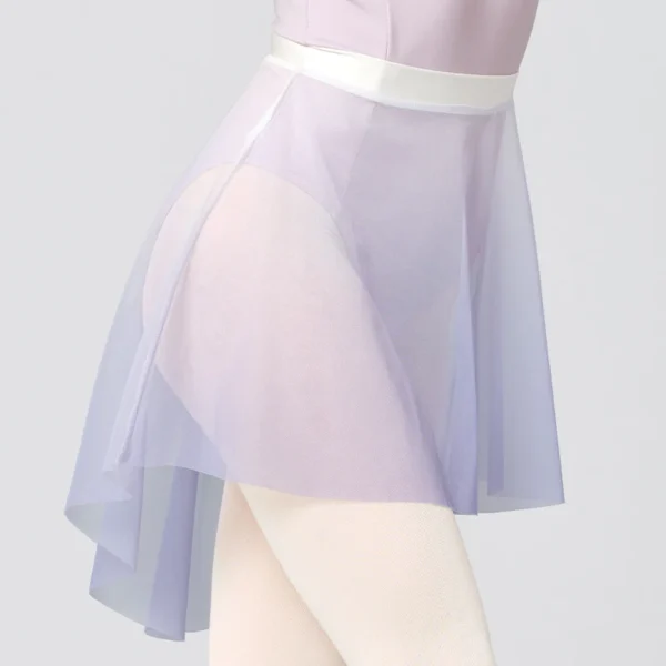 Ballet Skirt Woman Dance Skirt Transparent Mesh Skirts Adults Short Skirt For Dancing Irregular Skirt - Image 2