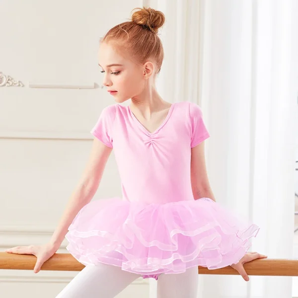 Girls Dance Tutu Dress Swan Lake Costume Cute Bowknot Tulle Dresses Skirts Ballerina Dancing Clothing - Image 4