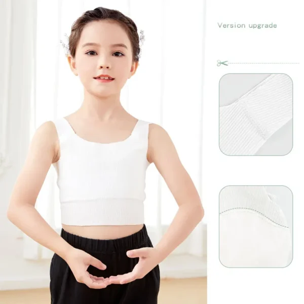 Ballet Tops Girls Dance Vest Tops Dance Underwear Top Ballet Vest Modal Tops For Girls Underwear Flesh Tops - Image 3