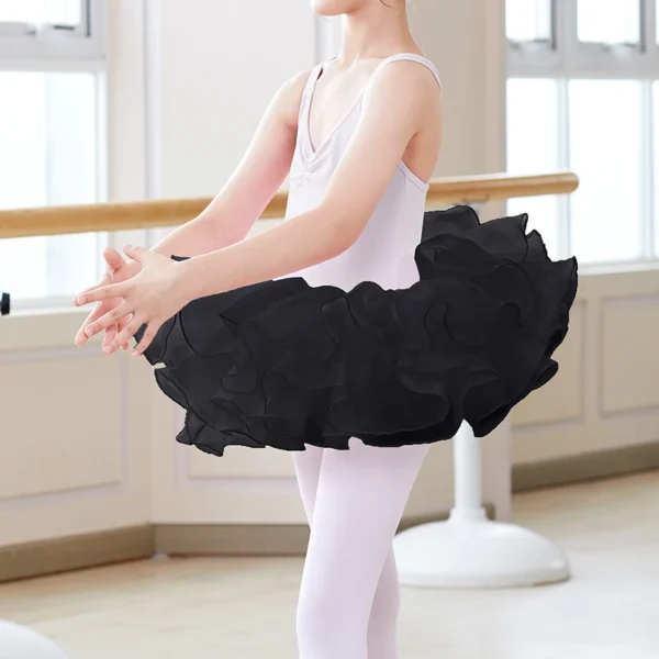 Ballet Skirt Girls Tutu Skirt Kids Ballet Tutu Puffy Ballerina Princess Tutu Stage Wear Tutu Dress Organza Pettiskirt - Image 3